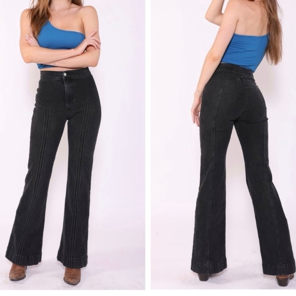Revice denim blck rollergirl flare jeans 29